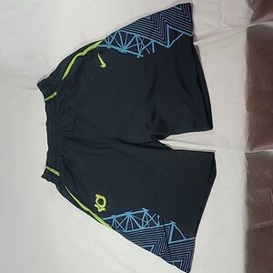 KD Nike Durant Therma-Fit Blue Black Volt Men's Shorts Dri Fit Size Large
